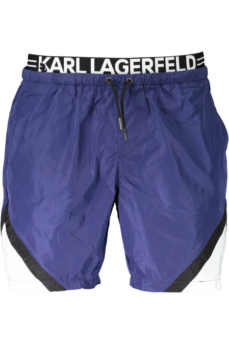 Karl Lagerfeld Beachwear Swimsuit Bottom Men Blue