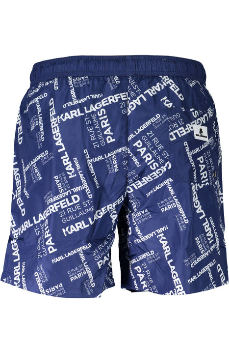 Karl Lagerfeld Beachwear Swimsuit Bottom Men Blue