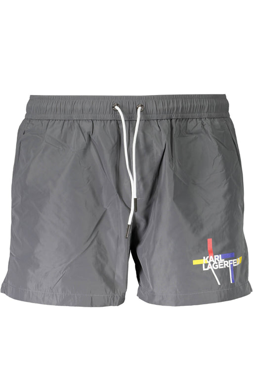Karl Lagerfeld Beachwear Swimsuit Bottom Men Grey