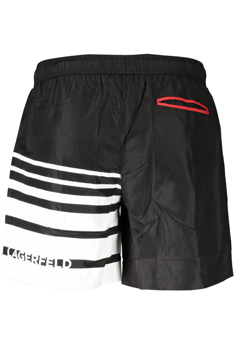 Karl Lagerfeld Beachwear Swimsuit Parts Under Man Black