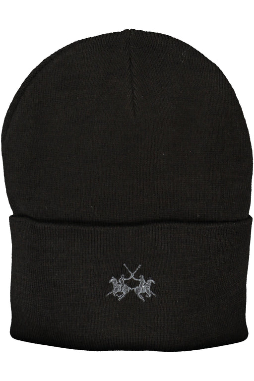 La Martina Black Mens Beanie