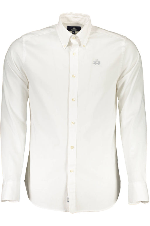 La Martina Mens White Long Sleeve Shirt