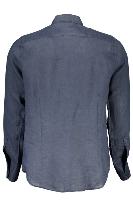 La Martina Long Sleeve Shirt Men Blue