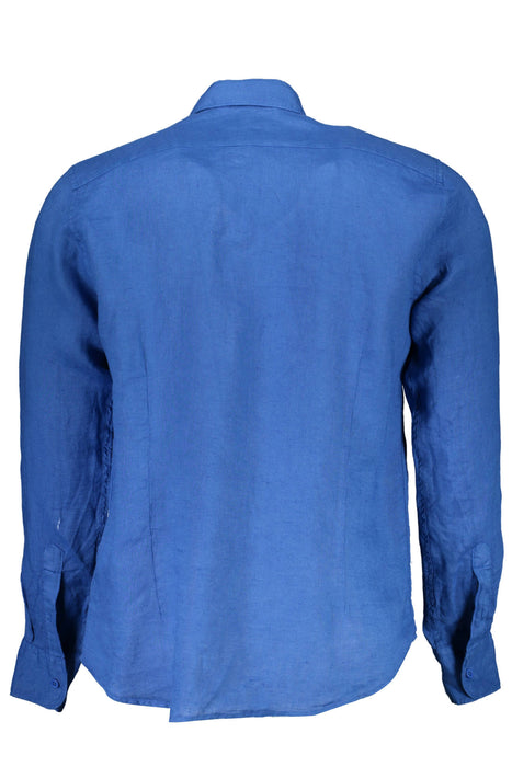 La Martina Long Sleeve Shirt Men Blue