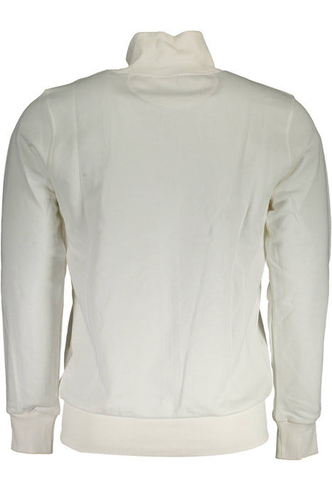 La Martina Mens White Zipped Sweatshirt