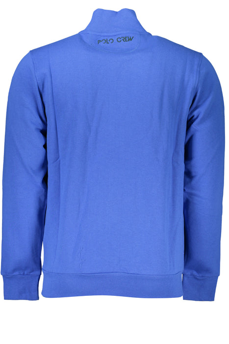La Martina Mens Blue Zip Sweatshirt