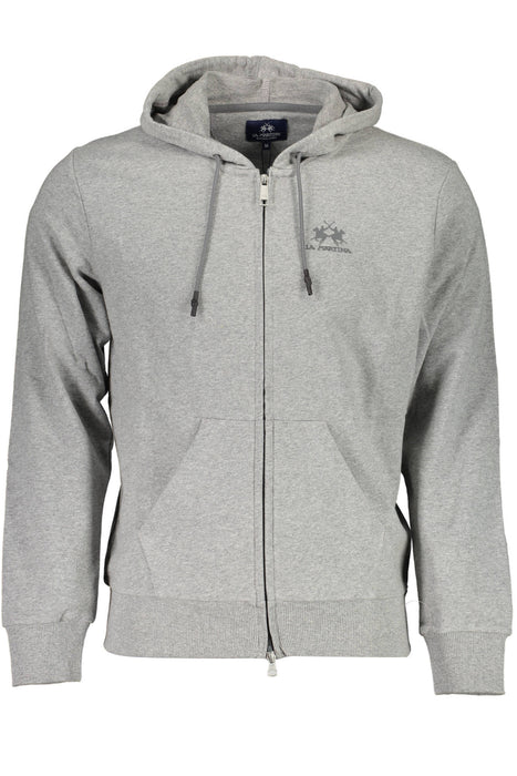 La Martina Mens Gray Zip Sweatshirt