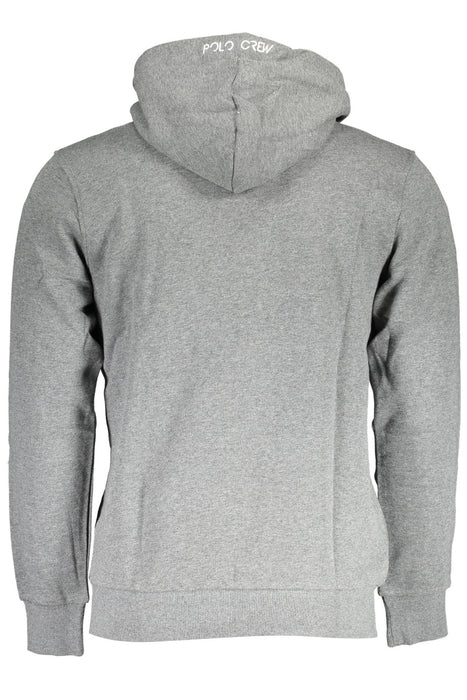 La Martina Mens Gray Zipped Sweatshirt