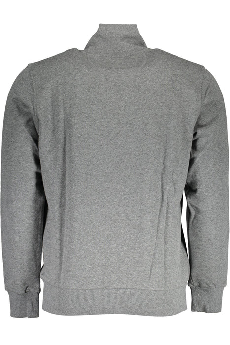 La Martina Mens Gray Zipped Sweatshirt