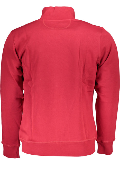 La Martina Mens Red Zip Sweatshirt