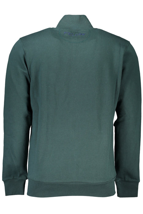 La Martina Mens Green Zip Sweatshirt