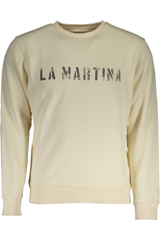 La Martina White Mens Sweatshirt Without Zip