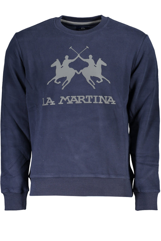 La Martina Blue Mens Sweatshirt Without Zip