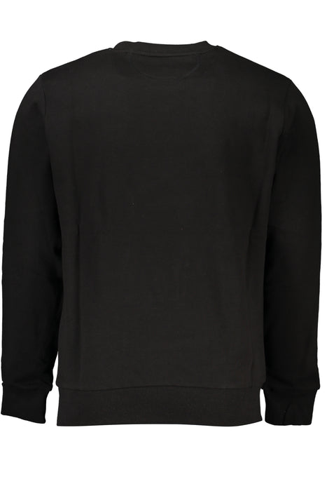 La Martina Black Mens Zipless Sweatshirt