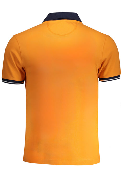 La Martina Mens Orange Short Sleeved Polo Shirt