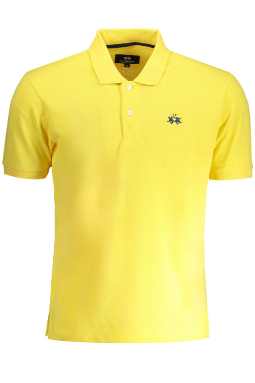 La Martina Yellow Mens Short Sleeved Polo Shirt