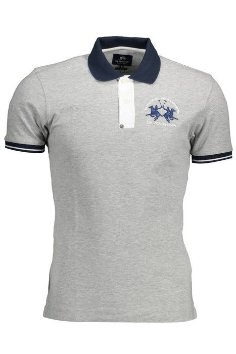 La Martina Polo Short Sleeve Man Gray