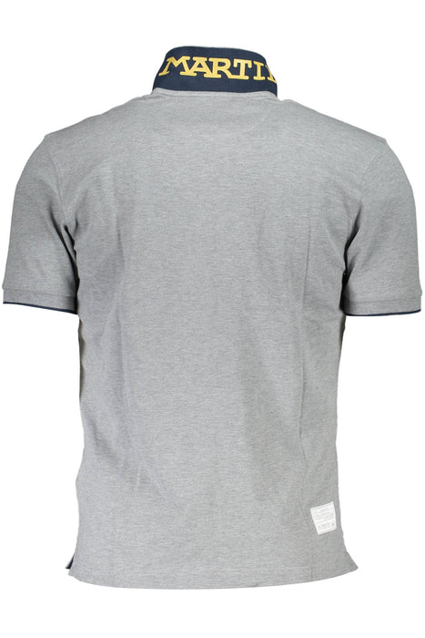 La Martina Mens Short Sleeve Polo Grey