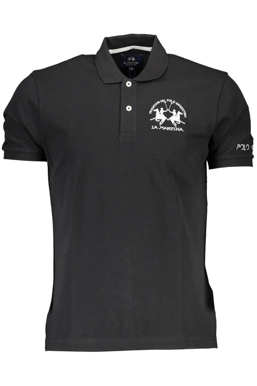 La Martina Polo Short Sleeve Man Black