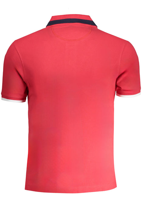 La Martina Mens Red Short Sleeved Polo Shirt