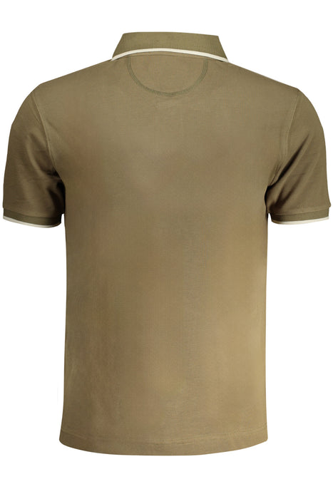 La Martina Mens Green Short-Sleeved Polo Shirt