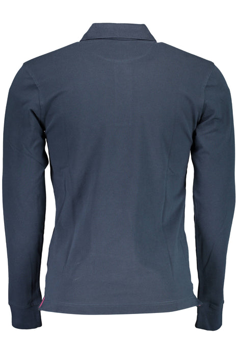 La Martina Long Sleeve Polo Shirt Man Blue