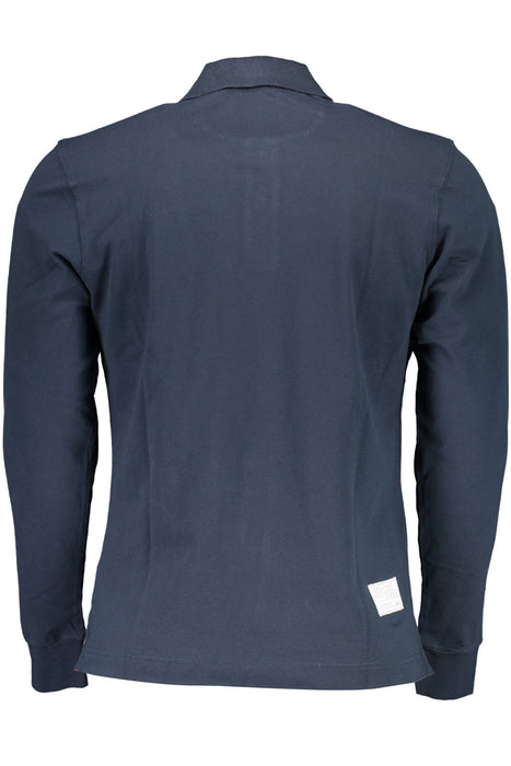 La Martina Long Sleeve Polo Shirt Man Blue