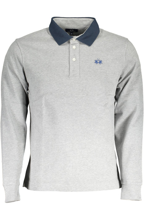 La Martina Polo Long Sleeve Man Gray