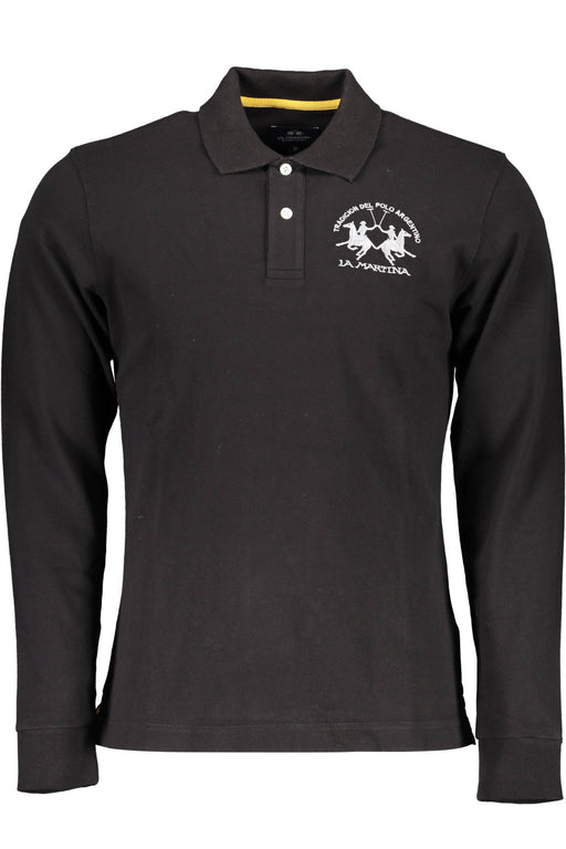 La Martina Polo Long Sleeve Man Black