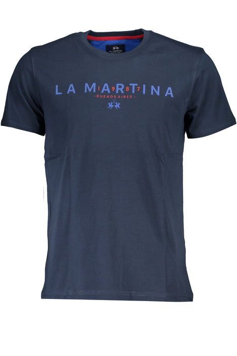 La Martina Mens Short Sleeve T-Shirt Blue