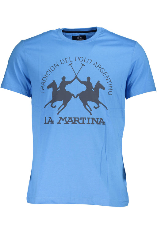 La Martina Mens Short Sleeve T-Shirt Blue