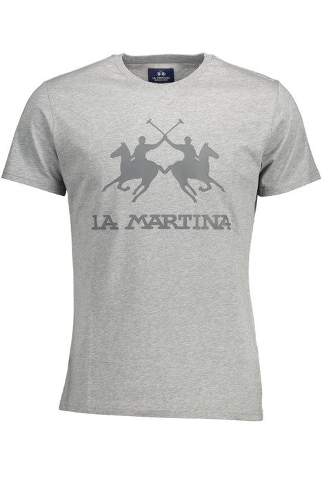 La Martina Short Sleeve T-Shirt Men Grey