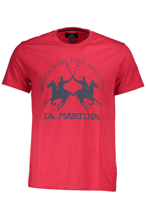 La Martina Red Man Short Sleeve T-Shirt