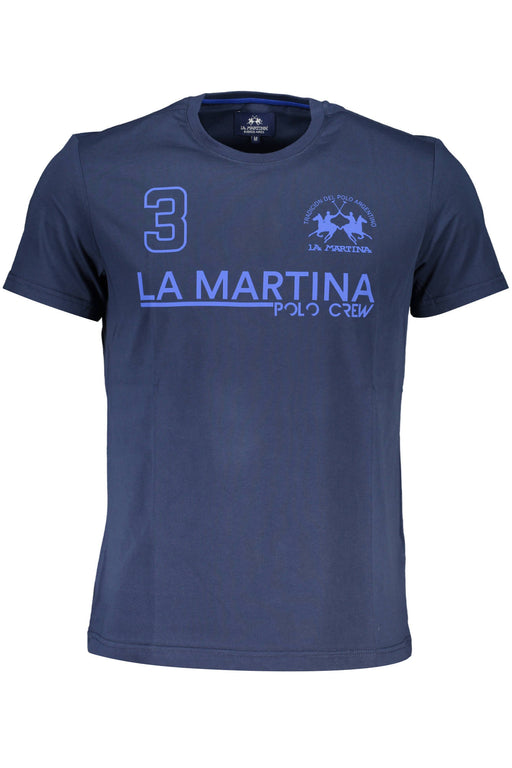 La Martina Long Sleeve T-Shirt Men Blue
