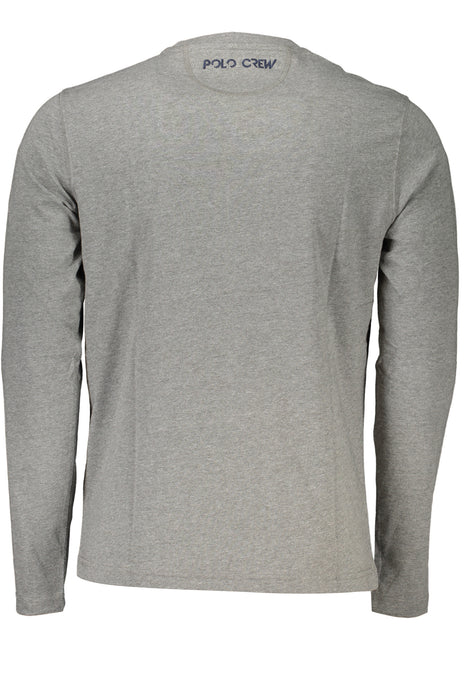 La Martina Mens Long Sleeve T-Shirt Gray