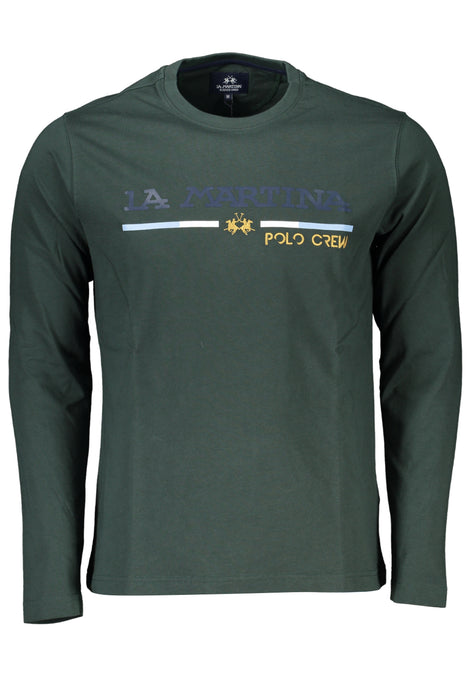 La Martina Green Mens Long Sleeve T-Shirt