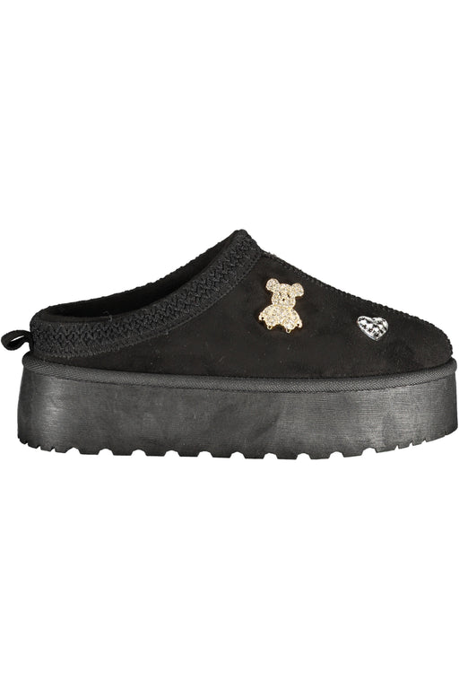 Laura Biagiotti Womens Black Winter Clog Footwear