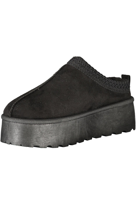 Laura Biagiotti Womens Black Winter Clog Footwear