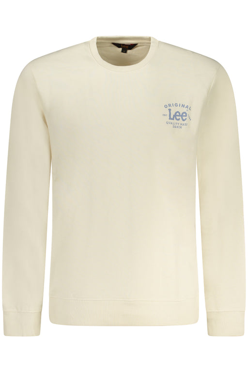 Lee Mens Zip-Up Sweatshirt Beige