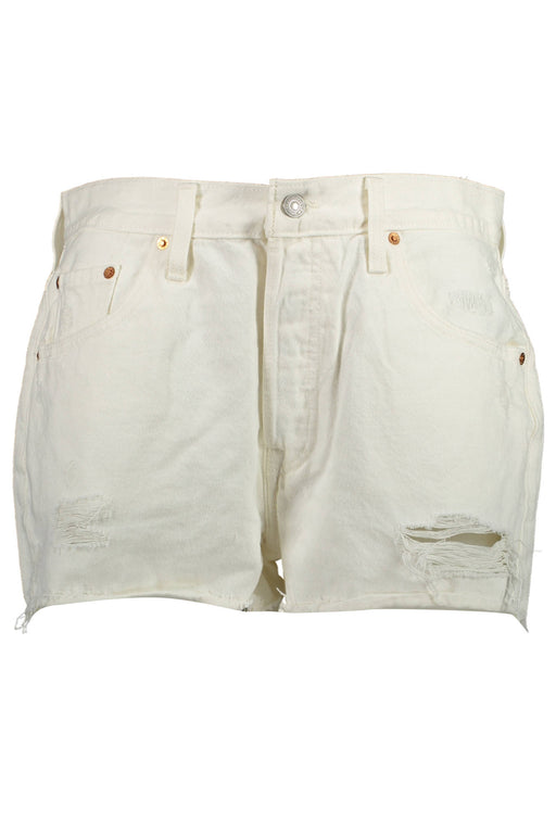 Levis Jeans Short Woman White