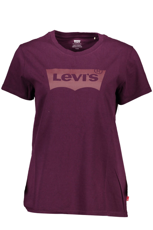 Levis Purple Woman Short Sleeve T-Shirt