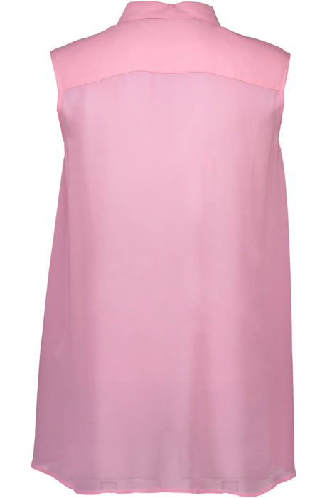 Love Moschino Pink Woman Sleeveless Shirt