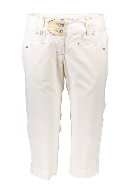 Murphy & Nye Womens White Bermuda Trousers