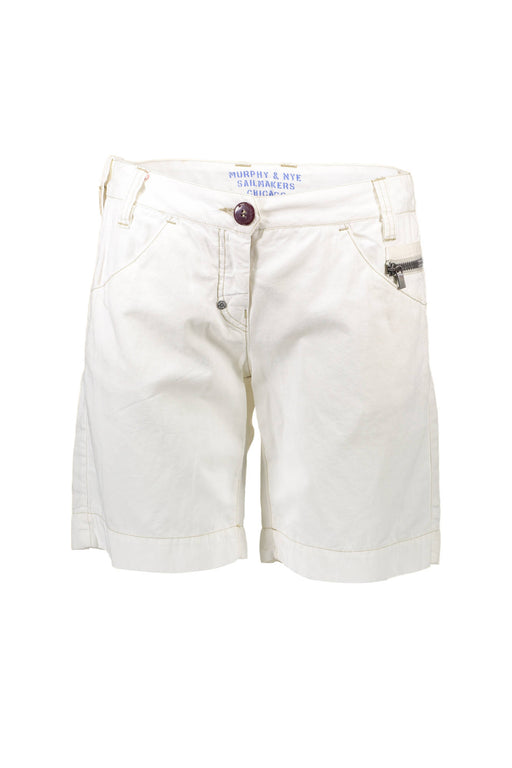 Murphy & Nye Womens White Bermuda Trousers