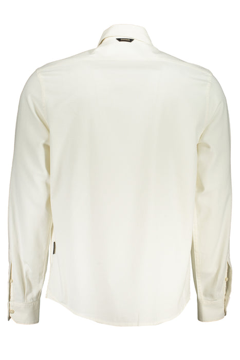 Napapijri Mens White Long Sleeve Shirt