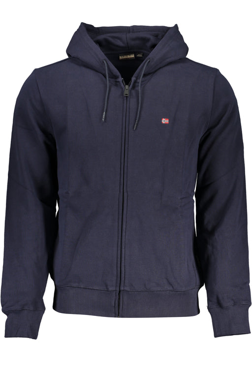 Napapijri Mens Blue Zip Sweatshirt