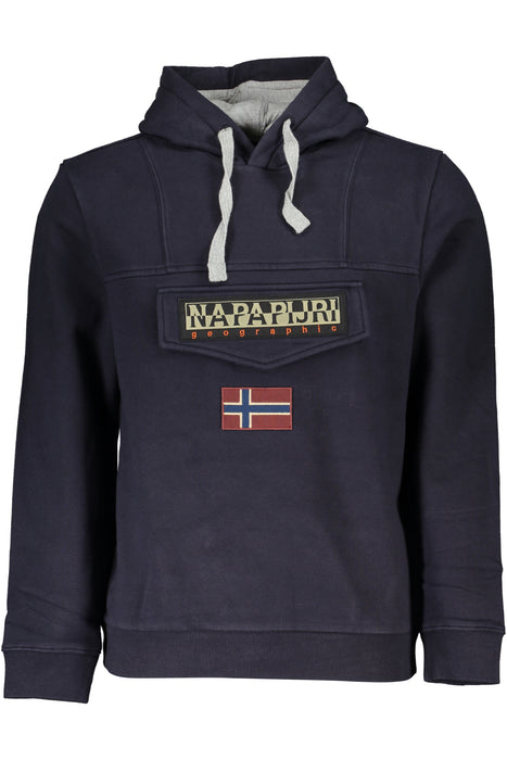 Napapijri Mens Blue Zipless Sweatshirt