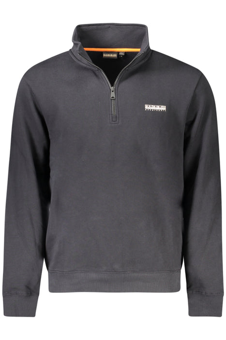 Napapijri Mens Black Zip-Up Sweatshirt