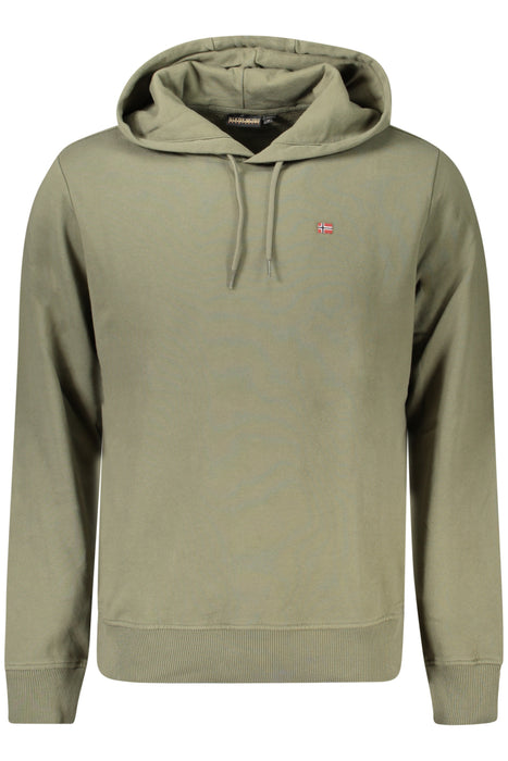 Napapijri Mens Zip-Up Sweatshirt, Green
