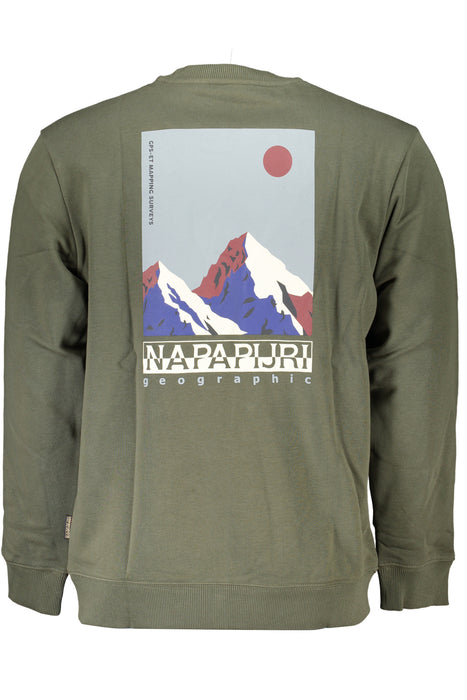 Napapijri Green Mens Zipless Sweatshirt